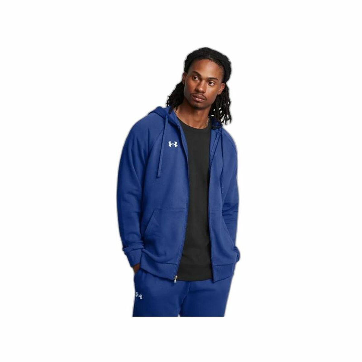 Men’s Hoodie Under Armour Rival Fleece Fz Blue