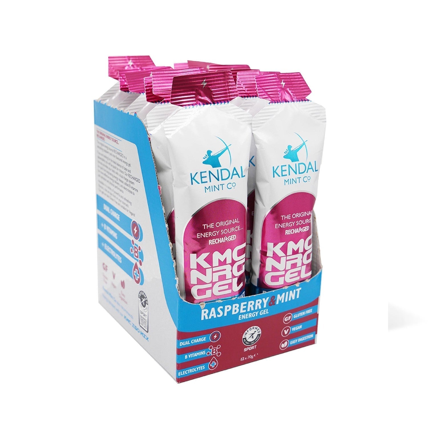 KMC NRG GEL Raspberry & Mint Energy Gel 70g