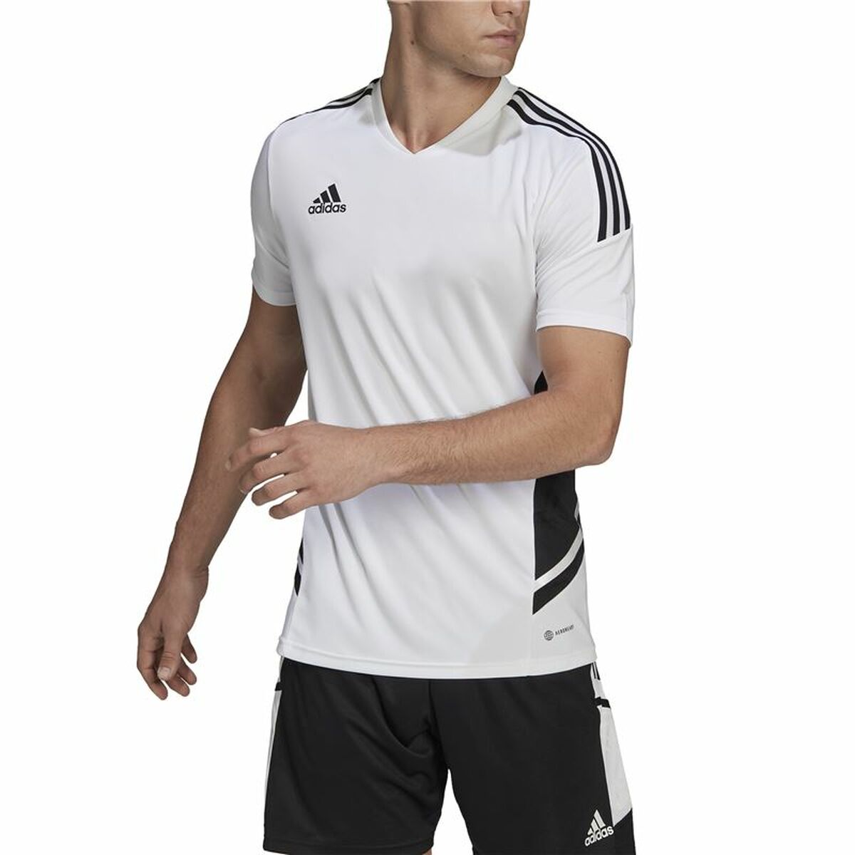 Men's Short-sleeved Football Shirt Adidas Con22 White