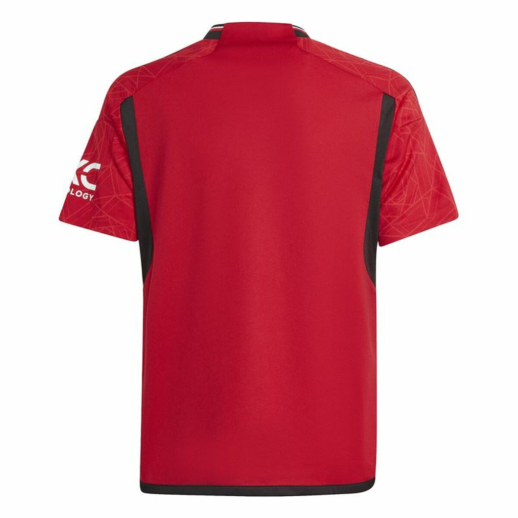 Children's Short Sleeved Football Shirt Adidas Manchester (7-8 Years)