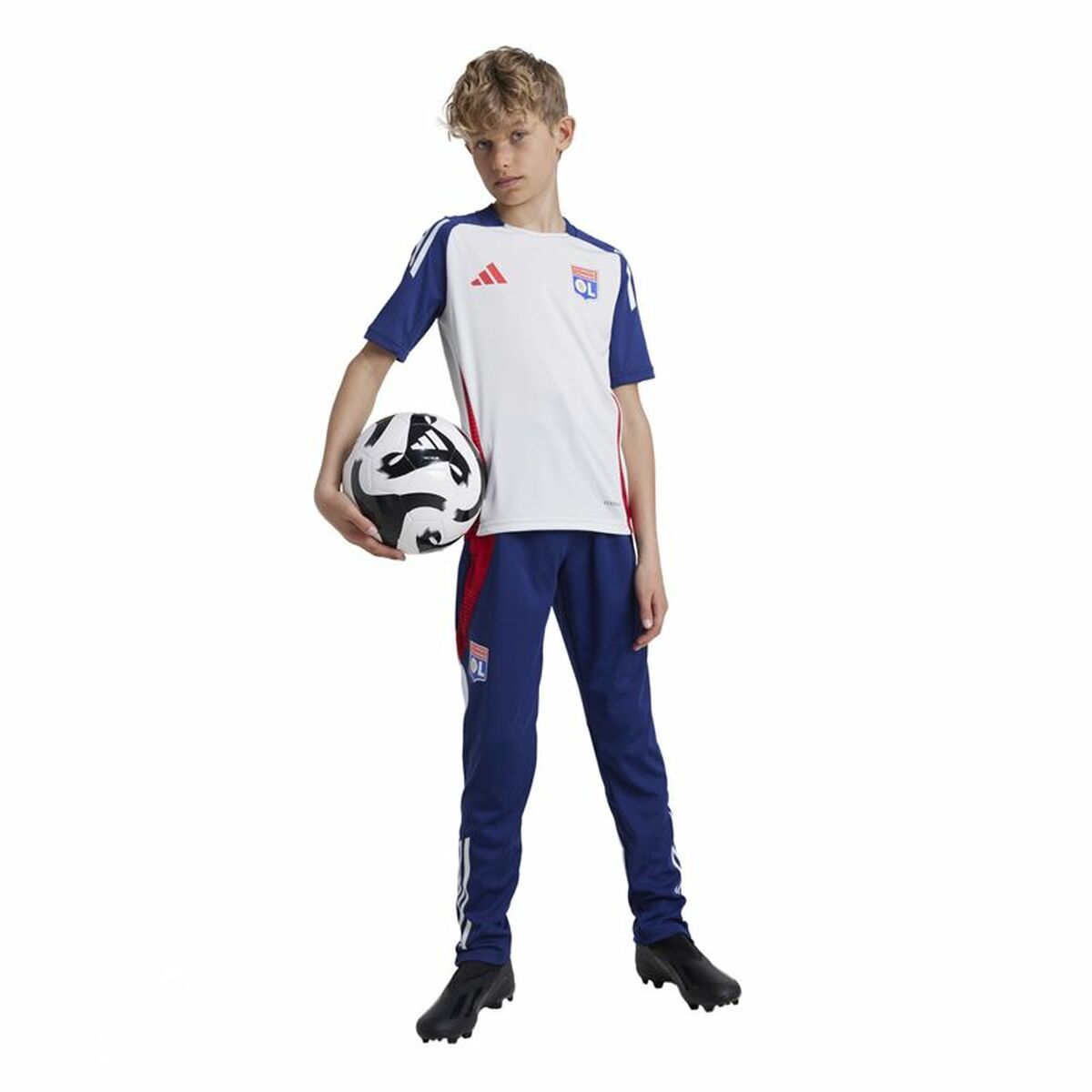 Children's Short Sleeved Football Shirt Adidas Tiro24 Blue (9-10 Years)