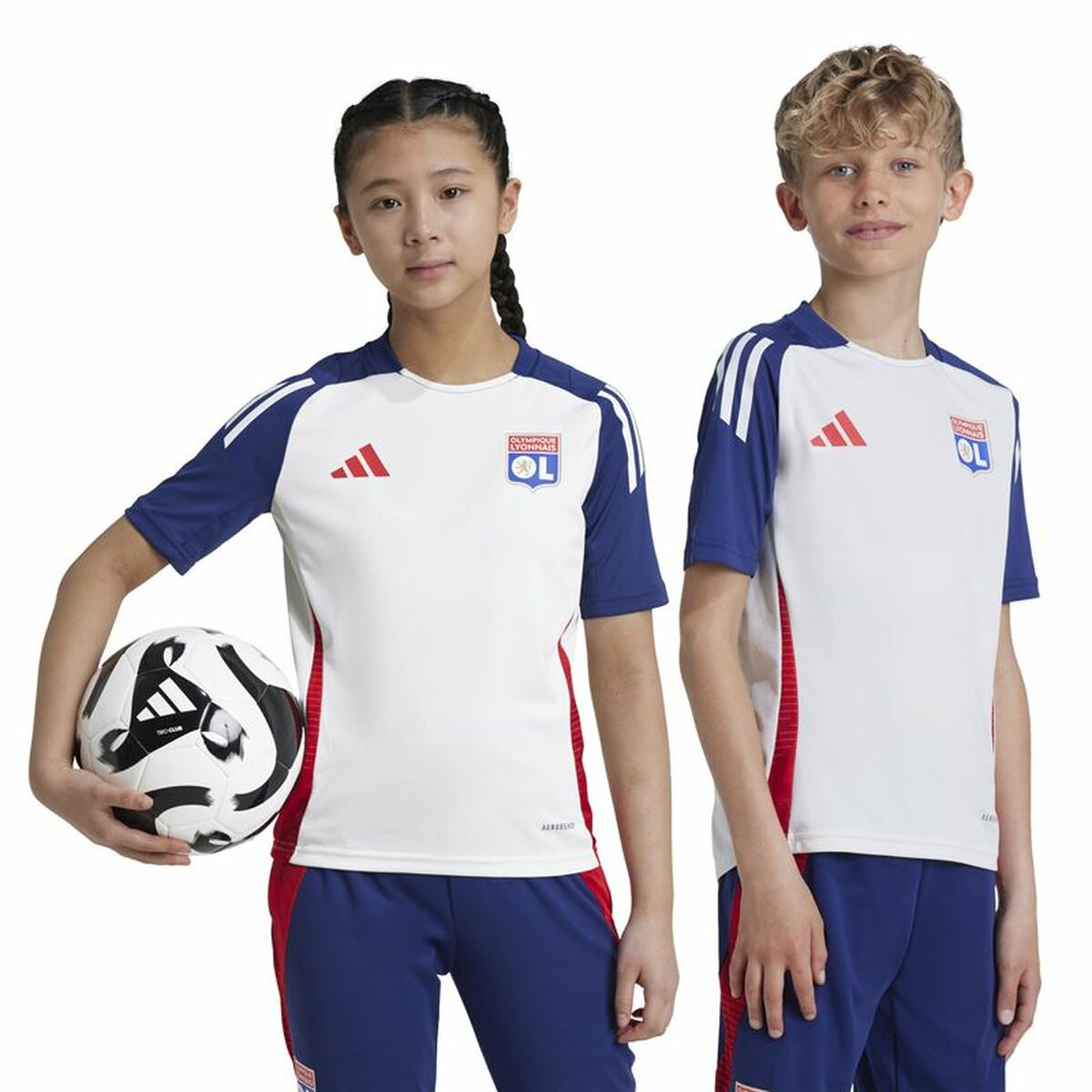 Children's Short Sleeved Football Shirt Adidas Tiro24 Blue (9-10 Years)