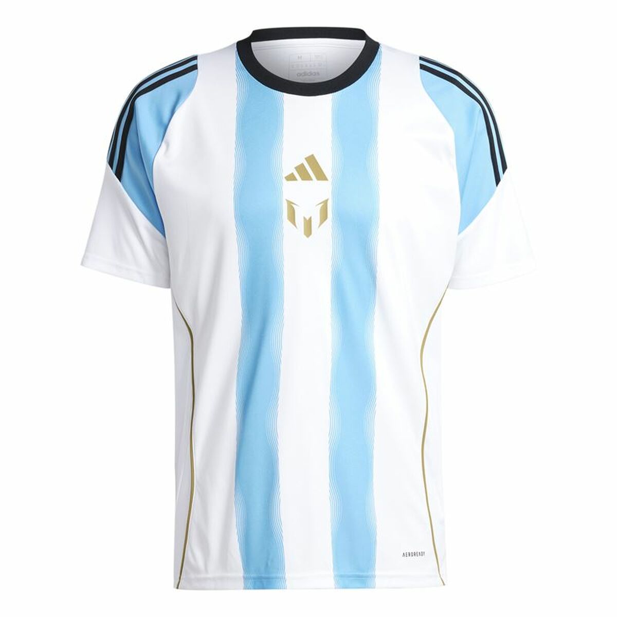 Football T-Shirt Adidas Messi Training Jersey White Blue