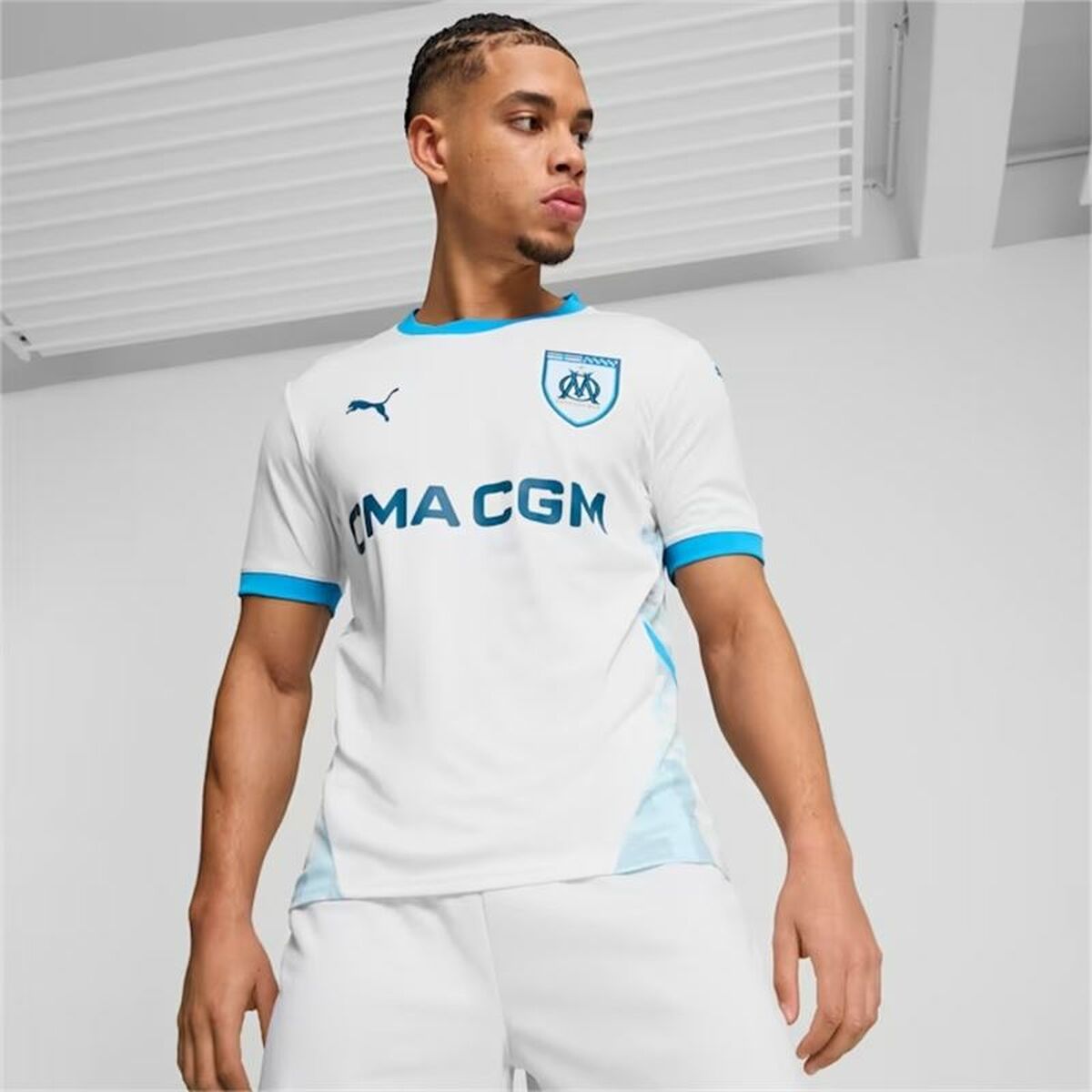 Men's Short-sleeved Football Shirt Puma Olympique de Marseille Home 24/25