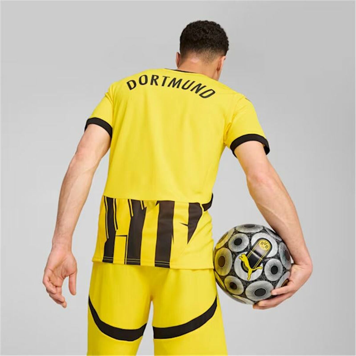 Men's Short-sleeved Football Shirt Puma Borussia Dortmund copa 24/25