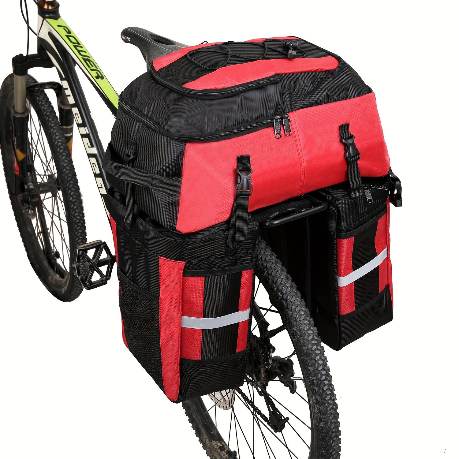 NNETM 3-in-1 Bicycle Rear Seat Storage Bag