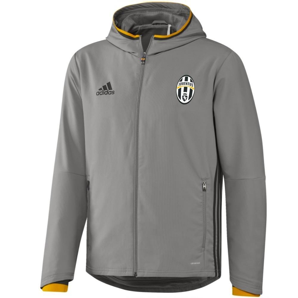 Juventus Grey Presentation Soccer Tracksuit 2016/17 - Adidas