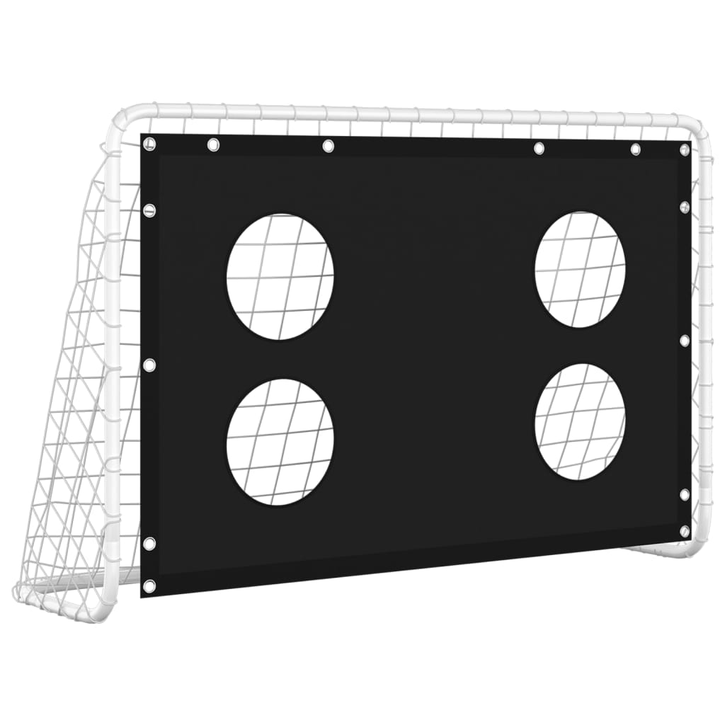 NNEVL Soccer Goal Training Net Steel 184x61x122 cm