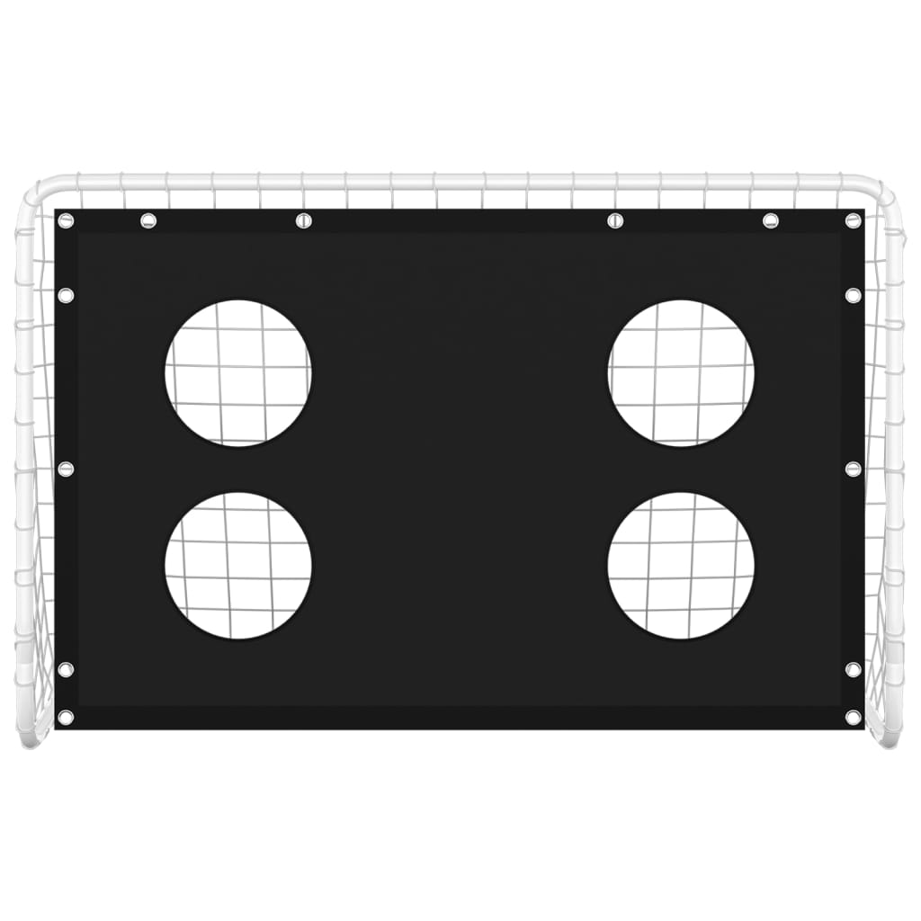 NNEVL Soccer Goal Training Net Steel 184x61x122 cm