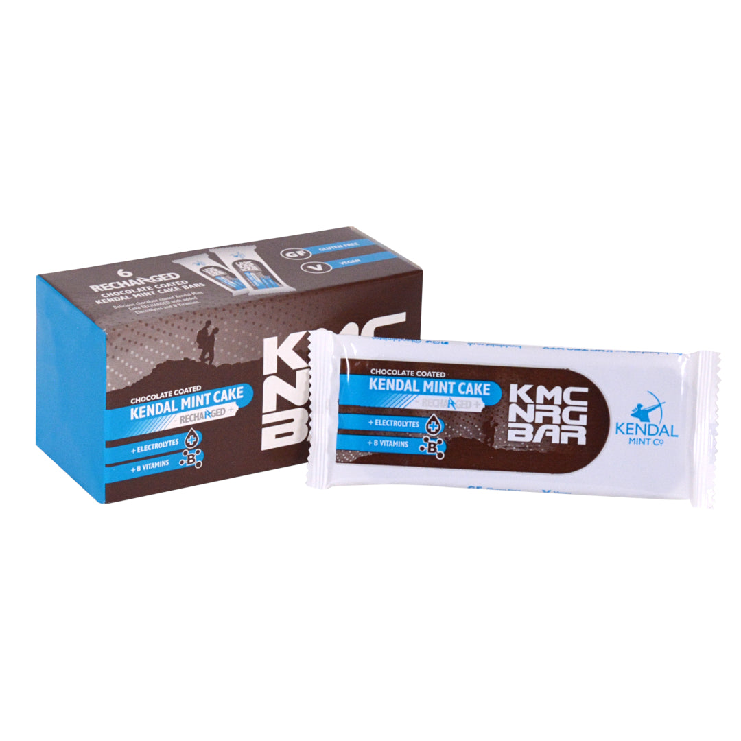 KMC NRG BAR Chocolate Coated Kendal Mint Cake Recharged