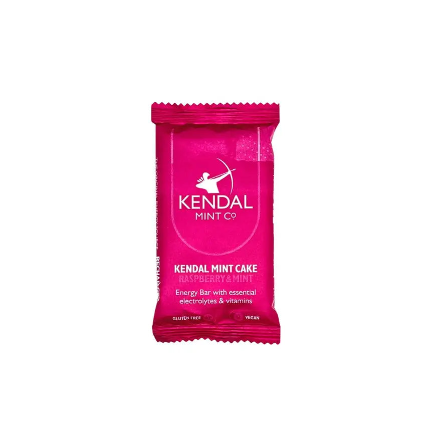 KMC NRG BAR Kendal Mint Cake Pocket-sized Energy Bar - Raspberry & Mint 42g