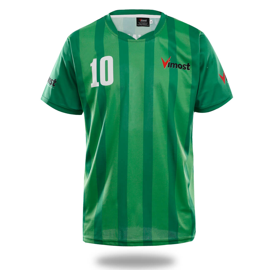 Sublimated Green Design Soccer Jersey
