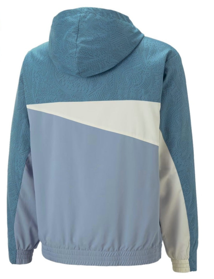 Olympique Marseille streetwear woven presentation jacket 2023 - Puma