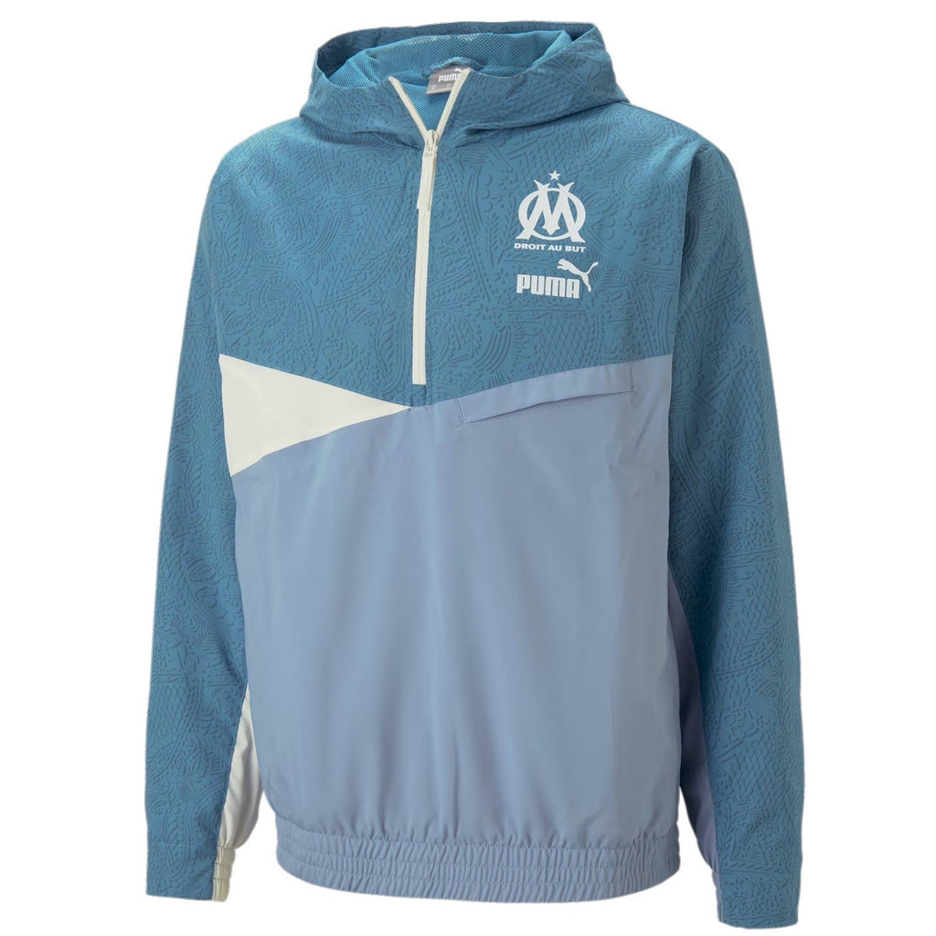 Puma Olympique Marseille streetwear woven presentation jacket 2023