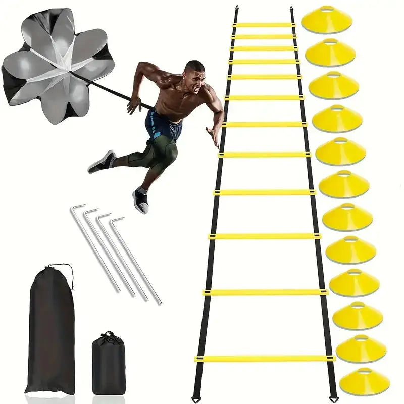 NNEOBA Professional Soccer Training Speed Parachute Set