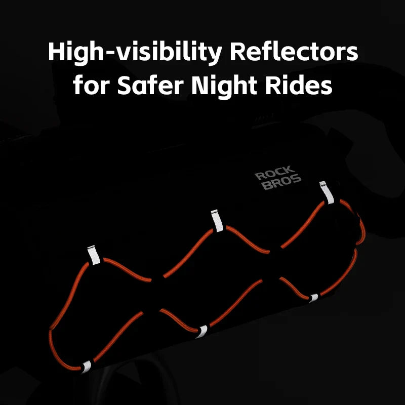 NNEOBA Waterproof Bicycle Tube Bag 2.2L Handlebar Storage Army Green