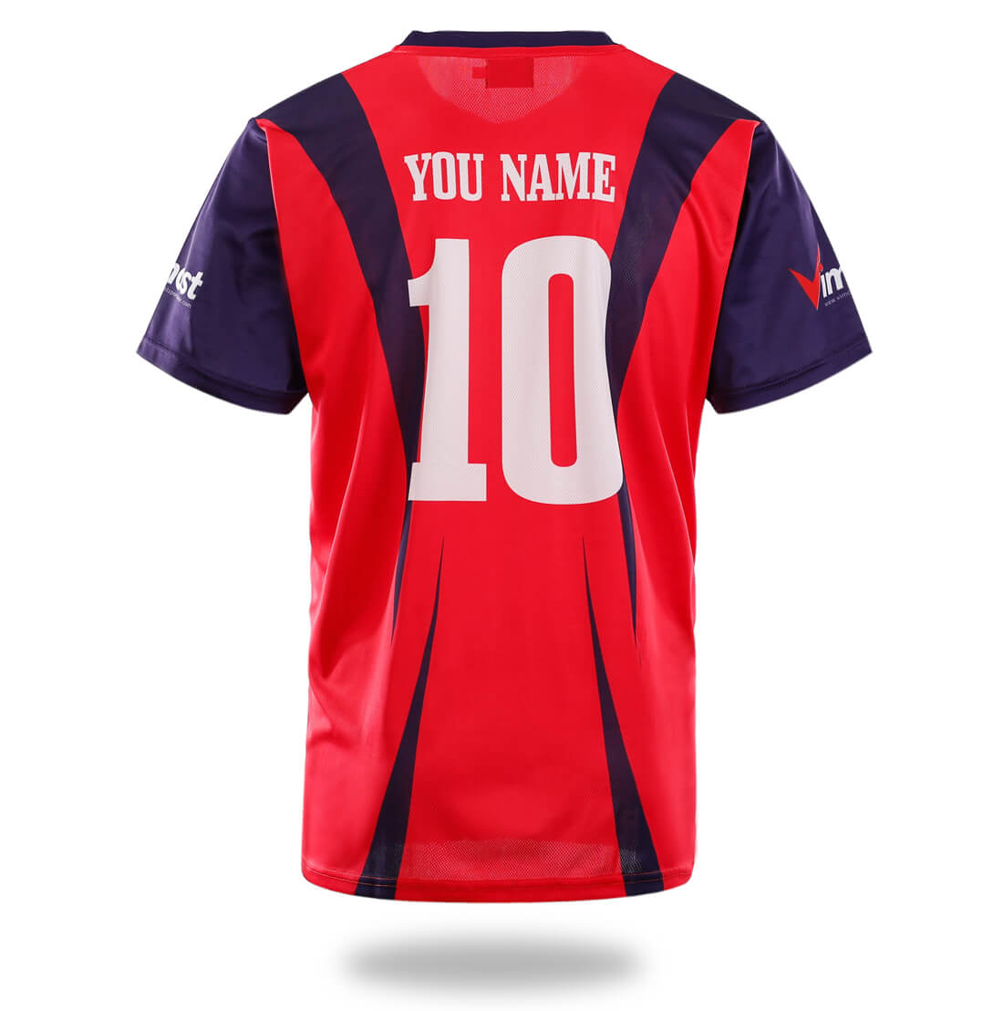 Simple Red Design Soccer Jersey