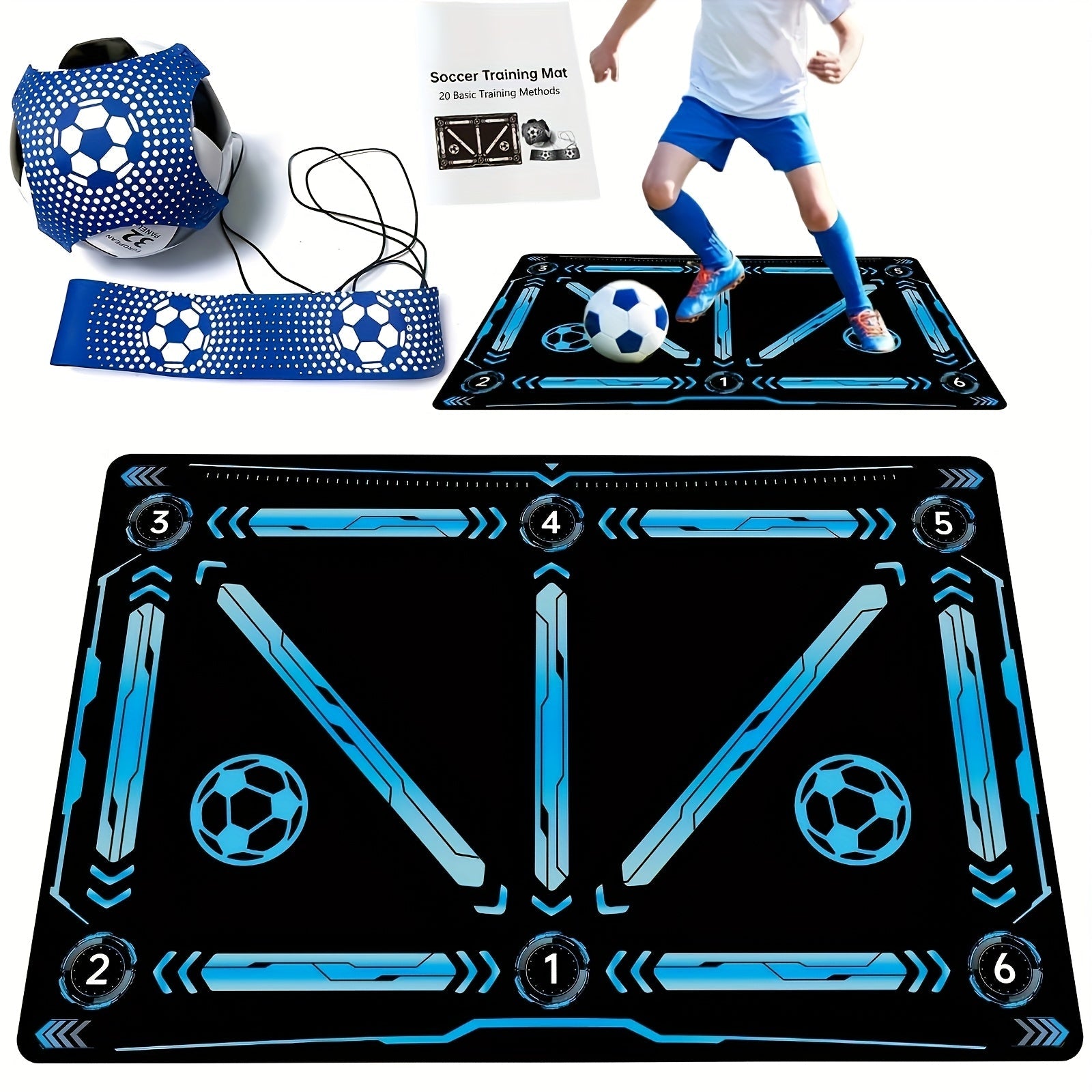 NNETM Soccer Training Mat Footwork Agility