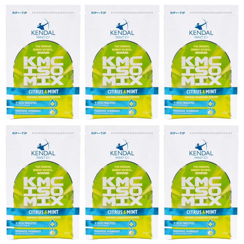 KMC ISO MIX Isotonic Hydration | +Electrolytes | Vegan & Gluten Free | 6 x 37g