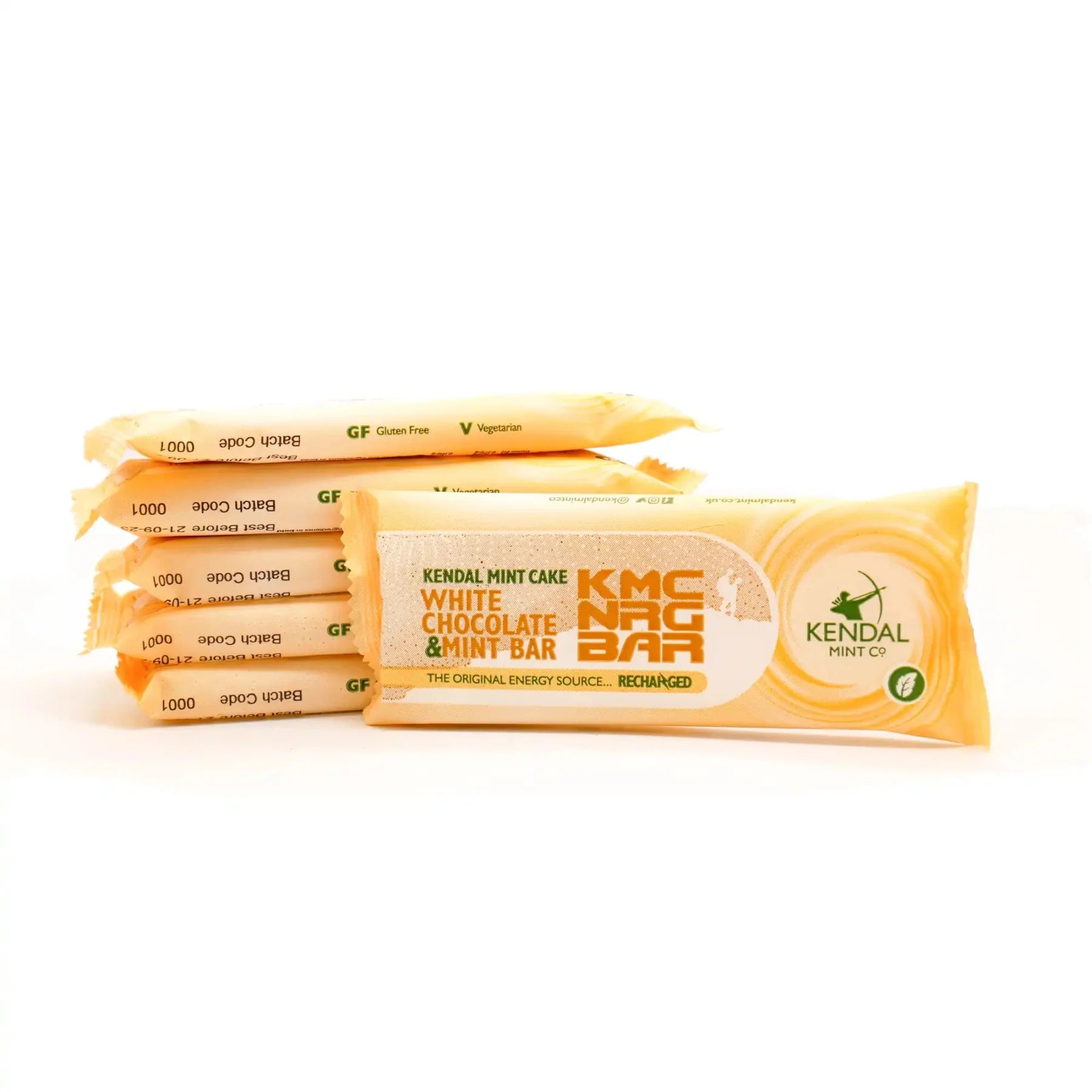 KMC NRG BAR: White Chocolate Coated Kendal Mint Cake 50g (Exclusive)