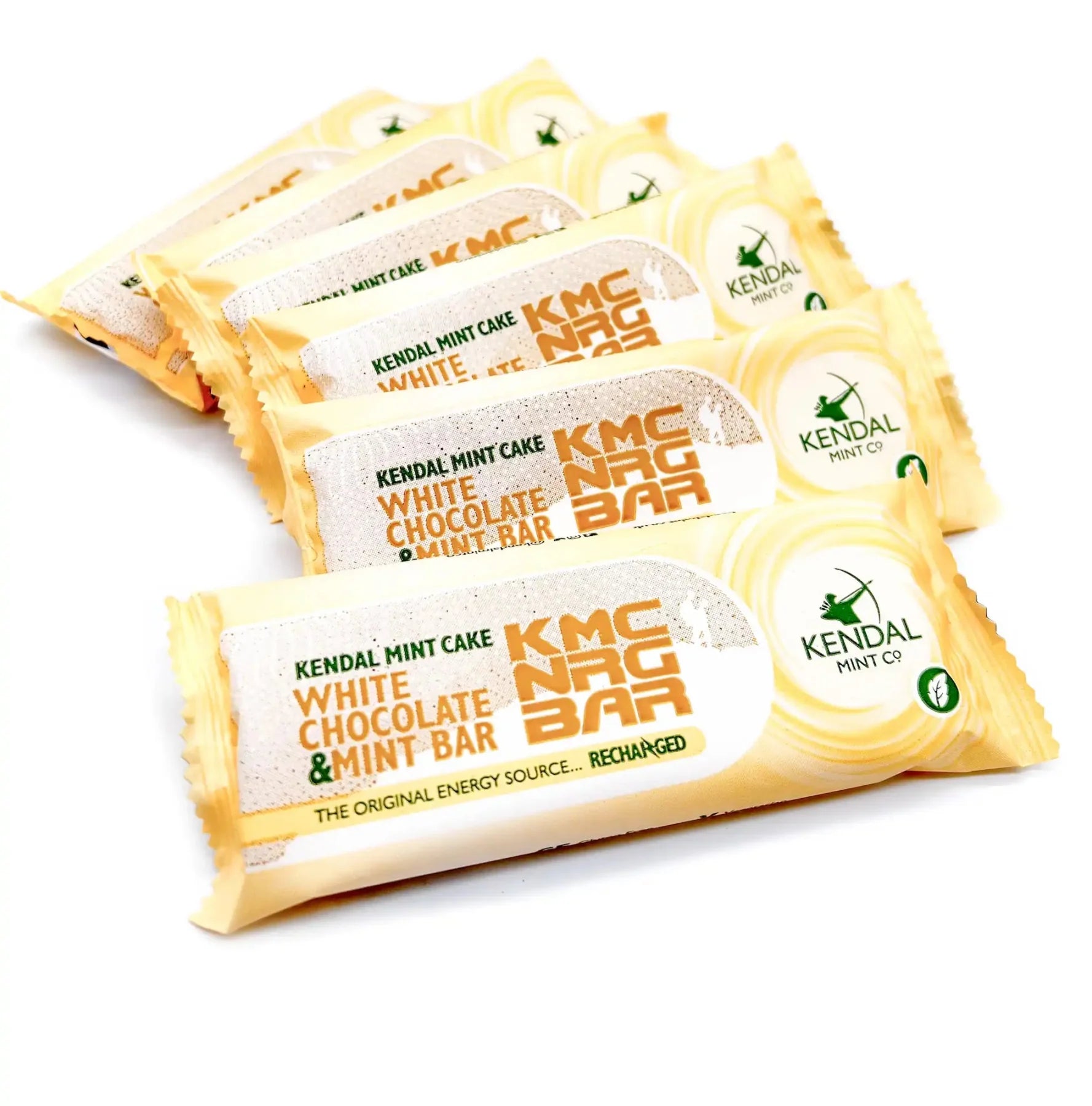 KMC NRG BAR: White Chocolate Coated Kendal Mint Cake 50g (Exclusive)