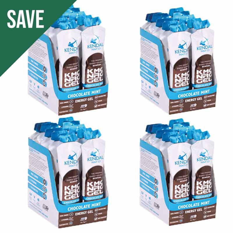 KMC NRG GEL Chocolate Mint Flavour Bundle L (48x70g Gels)