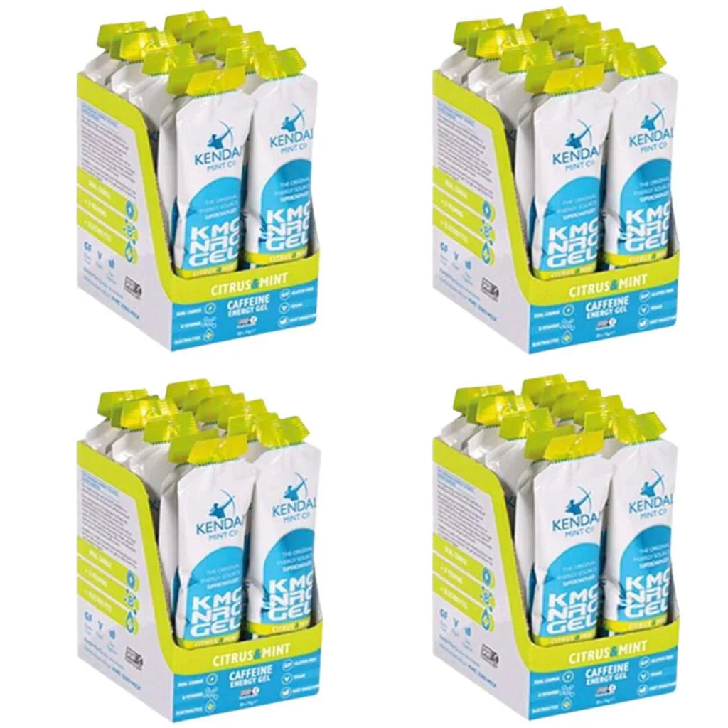 KMC NRG GEL+ Citrus & Mint Caffeine Flavour Bundle L (48x70g Gels)-0