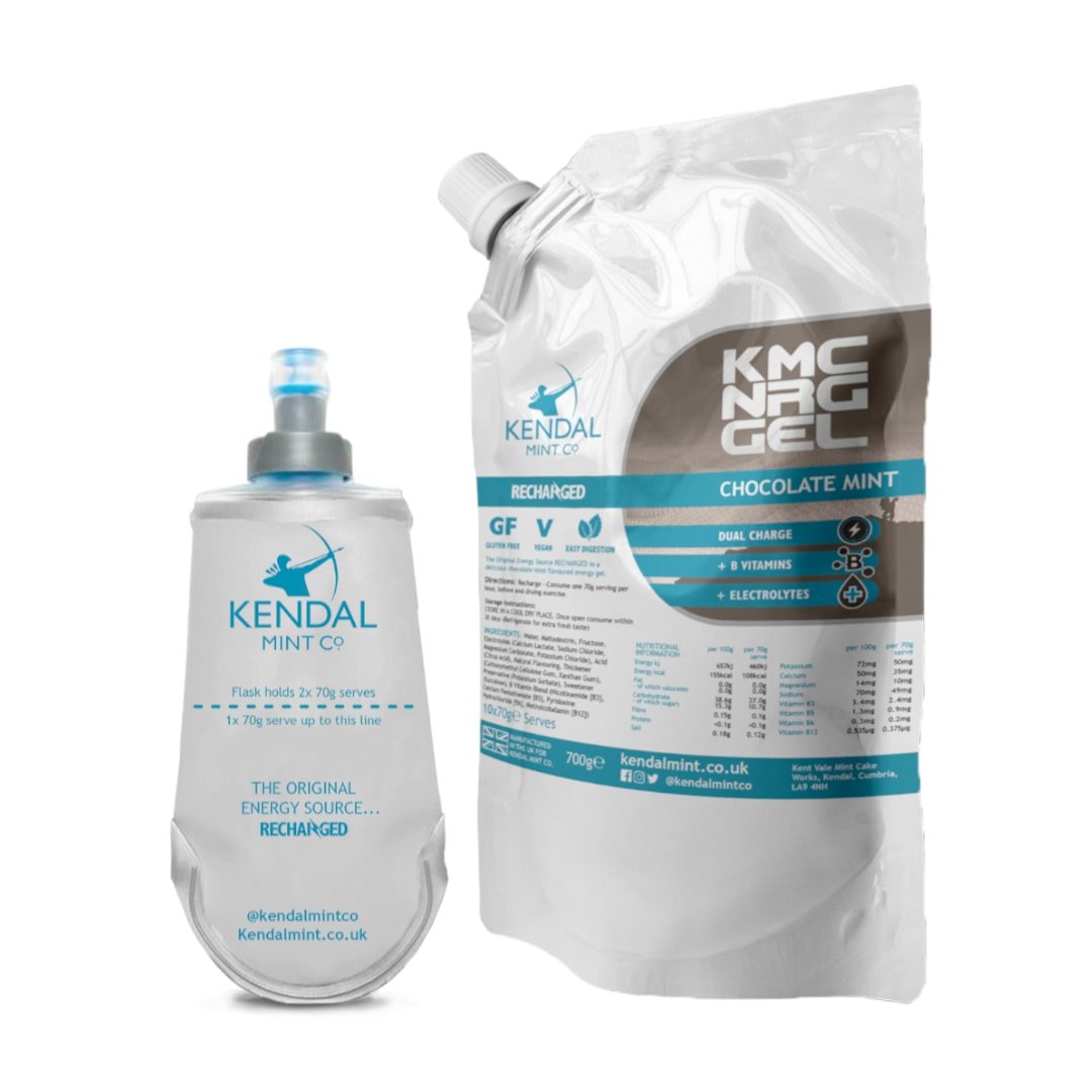 KMC NRG GEL Energy Gel Refill Pouch Chocolate Mint (10 x 70g Serves)