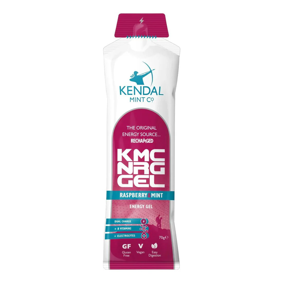 KMC NRG GEL Raspberry & Mint Flavour Bundle L (48x70g Gels)