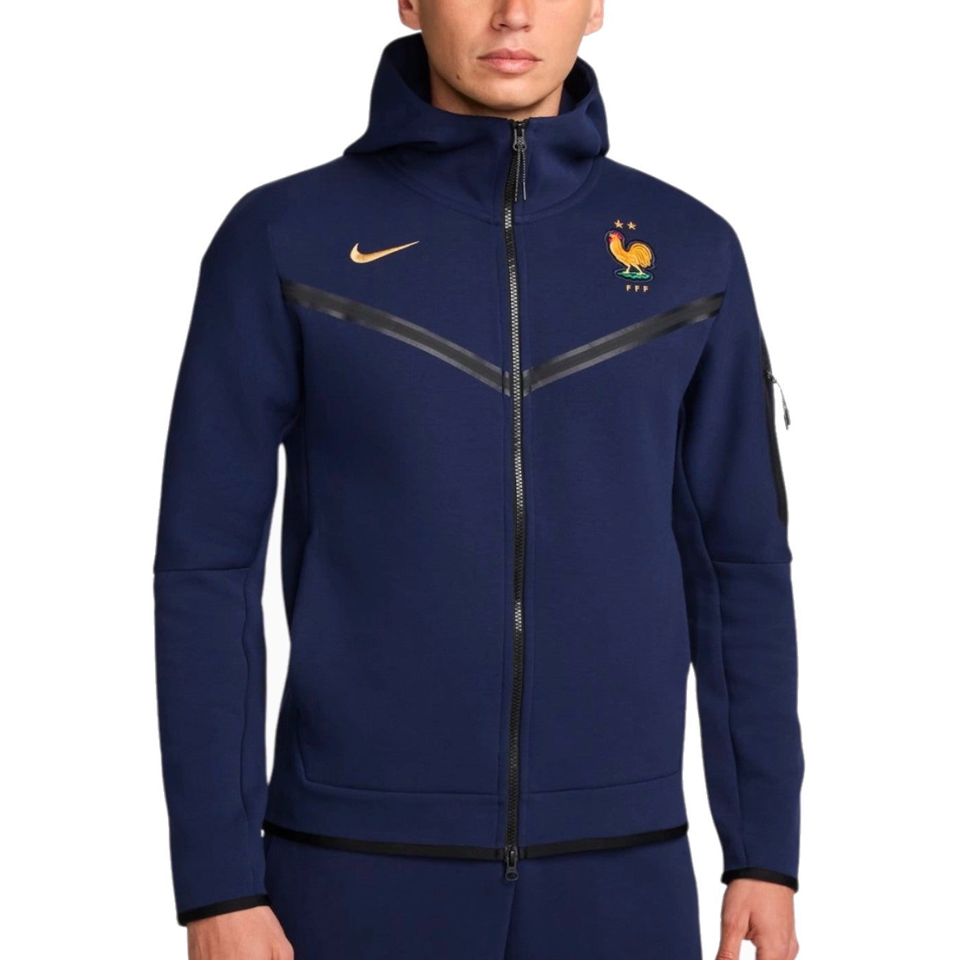 France tech fleece soccer jacket 2024 SoccerTracksuits.com