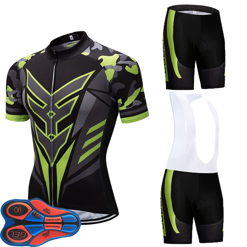 GREEN Pro cycling Jersey bike top jersey